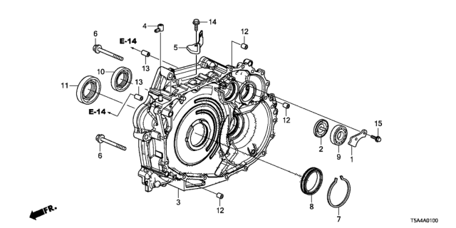 2016 Honda Fit Oil Seal (50X68X6.5) Diagram for 91207-5T0-003