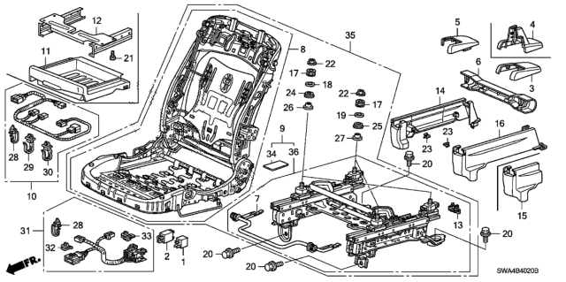 2011 Honda CR-V Cover, R. *NH167L* Diagram for 81278-SWA-A01ZF