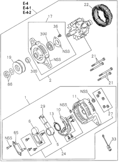 1994 Honda Passport I.C. Regulator Diagram for 8-97176-917-0