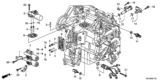 2011 Honda Element AT Solenoid Diagram