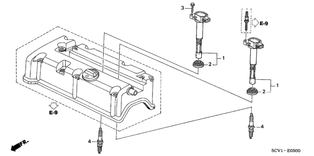 2004 Honda Element Ignition Coil Diagram