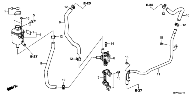 2021 Honda CR-V Hybrid PIPE COMP A Diagram for 1J451-5RD-H00