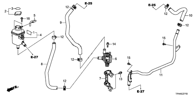 2021 Honda CR-V Hybrid Tank Complete, Expansion Diagram for 1J101-5RD-H01