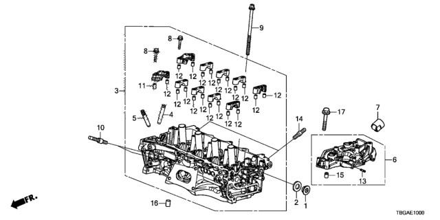 2020 Honda Civic Cylinder Head Diagram