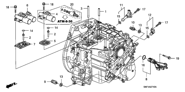 2006 Honda Civic 4 Door GX KA 5AT Solenoid Diagram