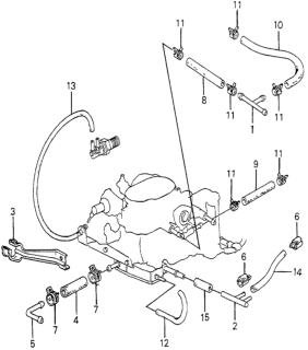 1980 Honda Prelude Fuel Tubing Diagram