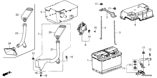 2017 Honda Ridgeline Battery Diagram