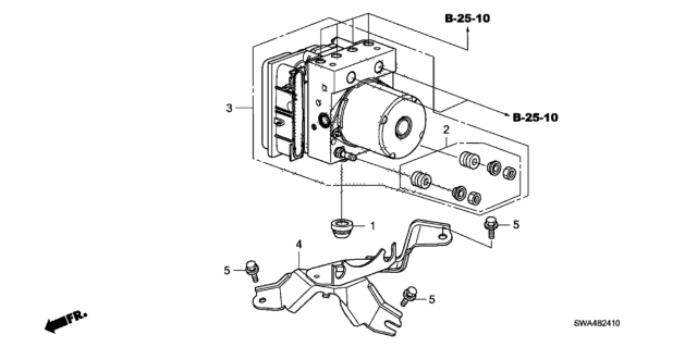 2009 Honda CR-V VSA Modulator Diagram