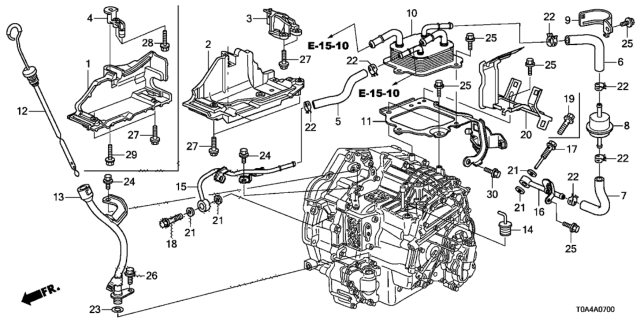 2012 Honda CR-V Cap, Filler (ATf) Diagram for 25615-RCL-003