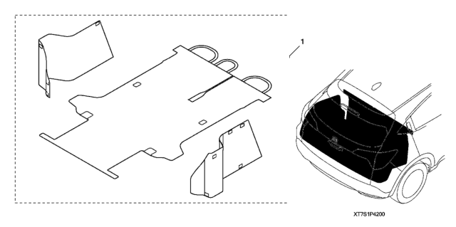 2021 Honda HR-V Cargo Liner Diagram