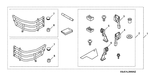 2008 Honda Ridgeline Bed Extender Diagram