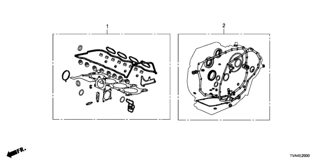 2021 Honda Accord Gasket Kit Diagram