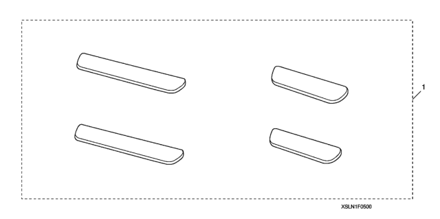 2008 Honda Fit Garnish, Door Sill Diagram for 08F05-SLN-100