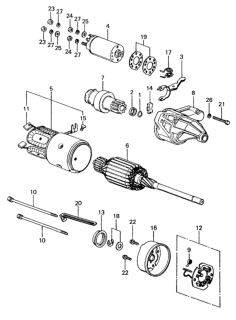 1981 Honda Civic Switch Assembly, Magnetic Diagram for 31204-676-604