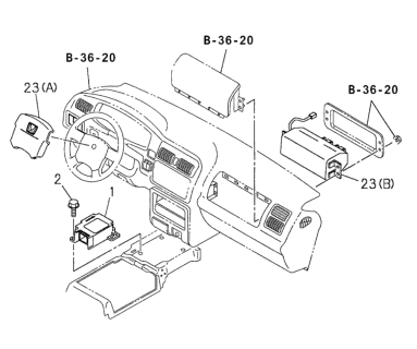 1998 Honda Passport Control Unit Sir Diagram for 8-09352-679-1