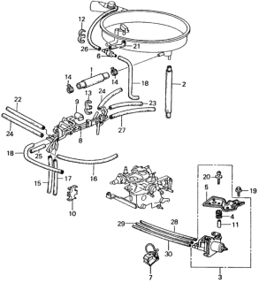 1982 Honda Civic Tube (3.5X160) (Green) Diagram for 91439-PA5-660