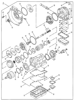 2000 Honda Passport AT Transmission Repair Kit Diagram