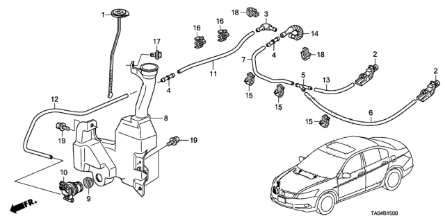 2011 Honda Accord Windshield Washer Diagram 1