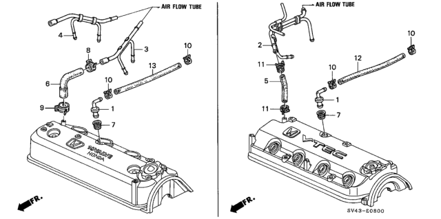 1996 Honda Accord Breather Tube Diagram