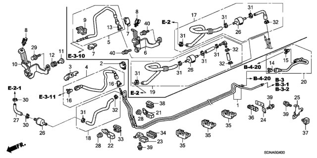 2007 Honda Accord Tube, Fuel Purge Diagram for 17724-SDC-L01