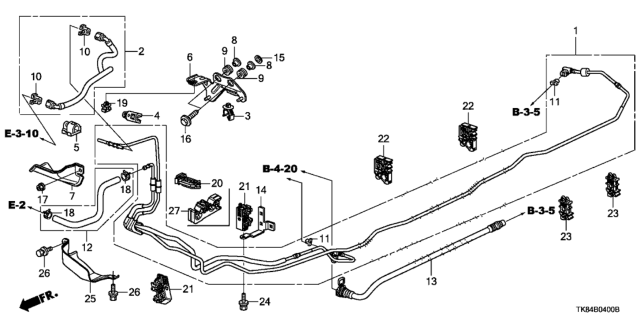 2014 Honda Odyssey Fuel Pipe Diagram