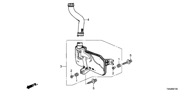 2016 Honda Fit Chamber Assy., Resonator Diagram for 17230-5R0-J01
