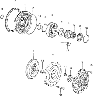 1980 Honda Civic Plate, Drive Diagram for 26251-PA0-900