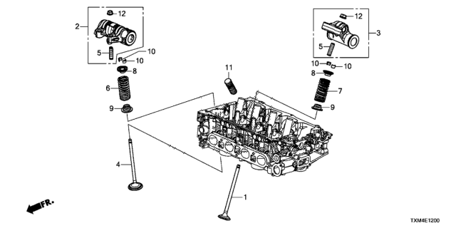 2020 Honda Insight Valve - Rocker Arm Diagram