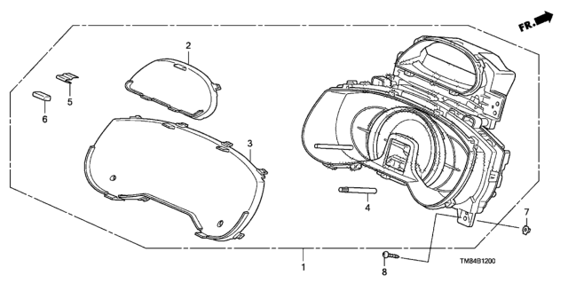 2010 Honda Insight Meter (Denso) Diagram