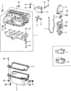 1981 Honda Civic Rubber D, Seal Diagram for 11840-673-000