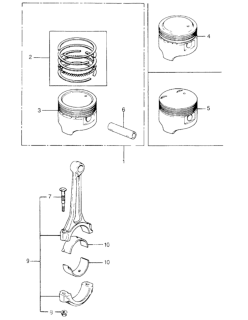 1980 Honda Civic Rod Assy., Connecting Diagram for 13210-PA0-000
