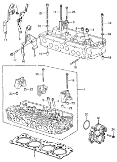 1981 Honda Civic Cylinder Head Diagram