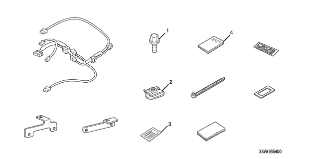 2011 Honda Civic Bass System Attachment Kit Diagram