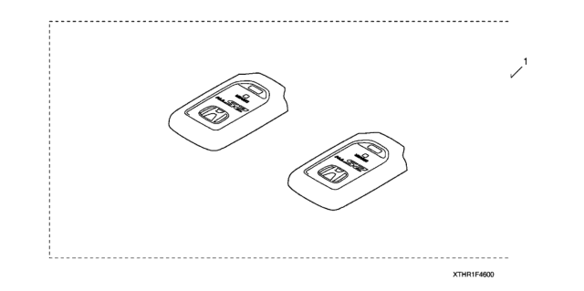 2020 Honda Odyssey Smart Key 25TH Anniversary Diagram