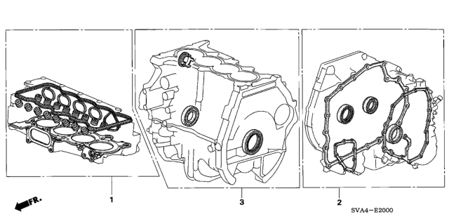 2006 Honda Civic Gasket Kit (1.8L) Diagram