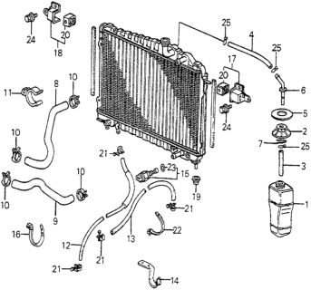 1985 Honda Accord Radiator Hose Diagram