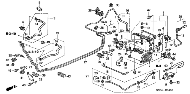 2005 Honda Civic Fuel Pipe Diagram