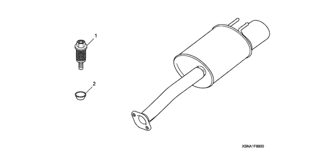 2011 Honda Civic Sports Muffler Diagram