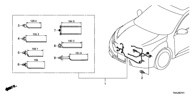 2018 Honda Civic Wire Harness Diagram 2