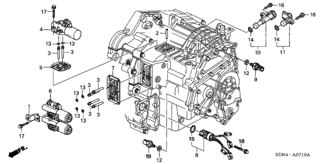 2006 Honda Accord 2 Door EX KA 5AT AT Solenoid (L4) Diagram