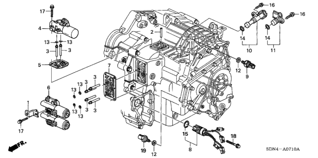 2006 Honda Accord AT Solenoid (L4) Diagram