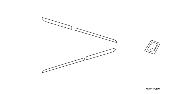 2009 Honda CR-V Body Side Molding Diagram