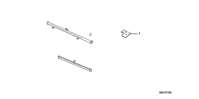 2008 Honda Odyssey Bracket, Sunshade (3RD Row) Diagram for 08R12-SHJ-10003