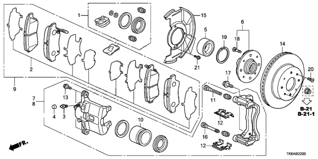 2013 Honda Fit Front Brake Diagram