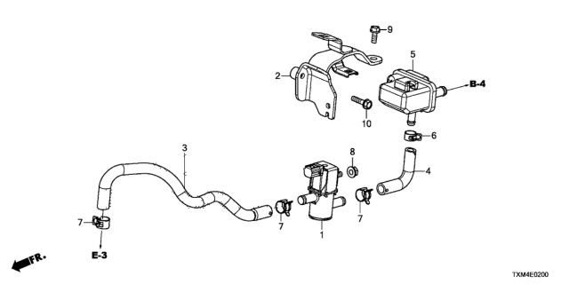 2019 Honda Insight STAY COMP, PCS Diagram for 36163-6L2-A00