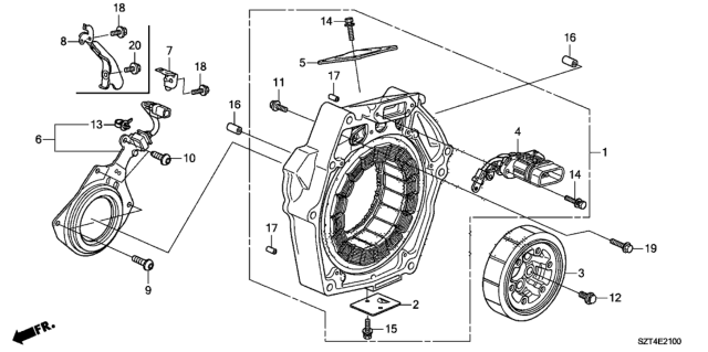 2011 Honda CR-Z Ima Motor Diagram