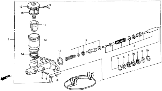 1987 Honda Civic Cup, Secondary Diagram for 46126-SA5-013