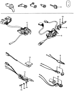 1975 Honda Civic 3 Door ** (1200) ** HMT Switch Diagram 1