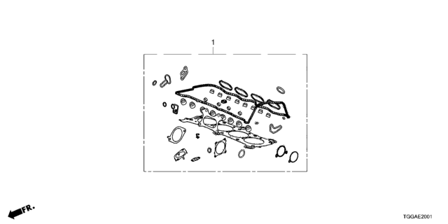 2021 Honda Civic 5 Door TR LE  (LIMITED EDITION) KA 6MT Gasket Kit Diagram