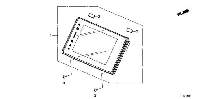 2018 Honda Clarity Fuel Cell Display, Assy. Ctr Diagram for 39710-TRT-305